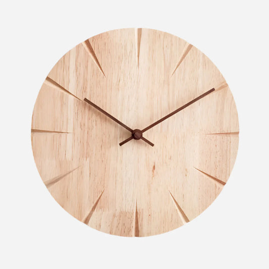 Minimalistisk Vægur i Træ – Elegant og Nem Installation