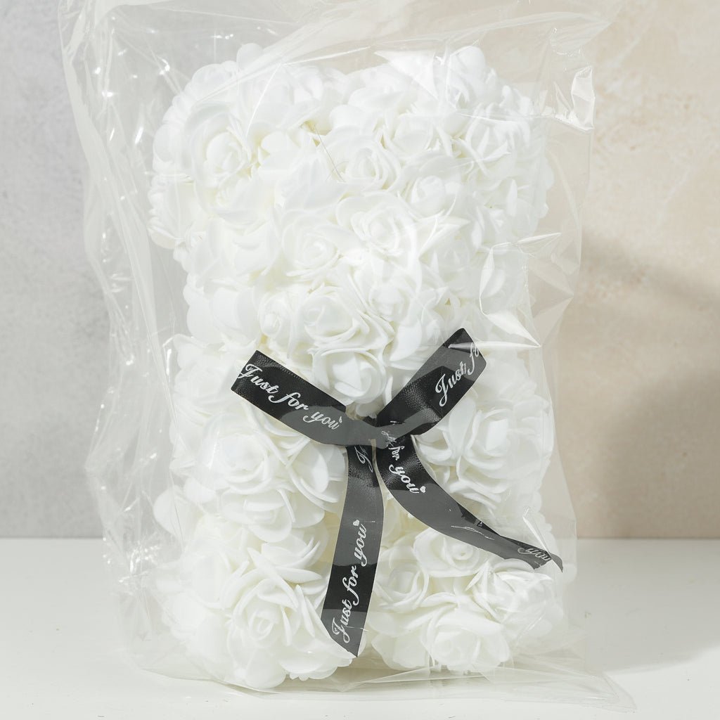 Romantisk Rosebamse med Unik Blomsterdesign til Gaver