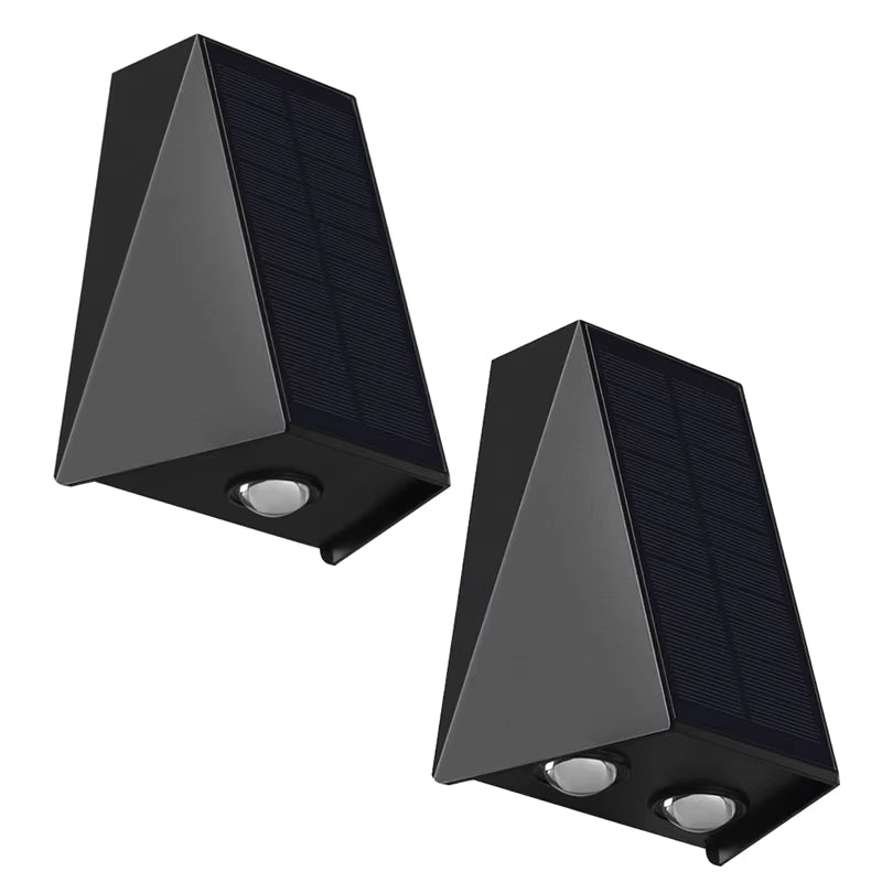 Soldriven Vattentät Vägglampa med Modern Ljusdesign