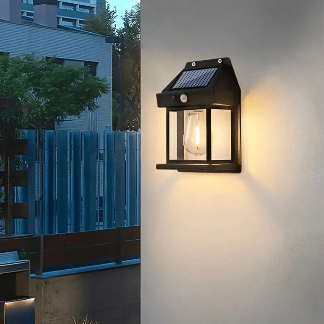 Vandtæt Solcellelampe med Bevægelsessensor til Udendørsbrug