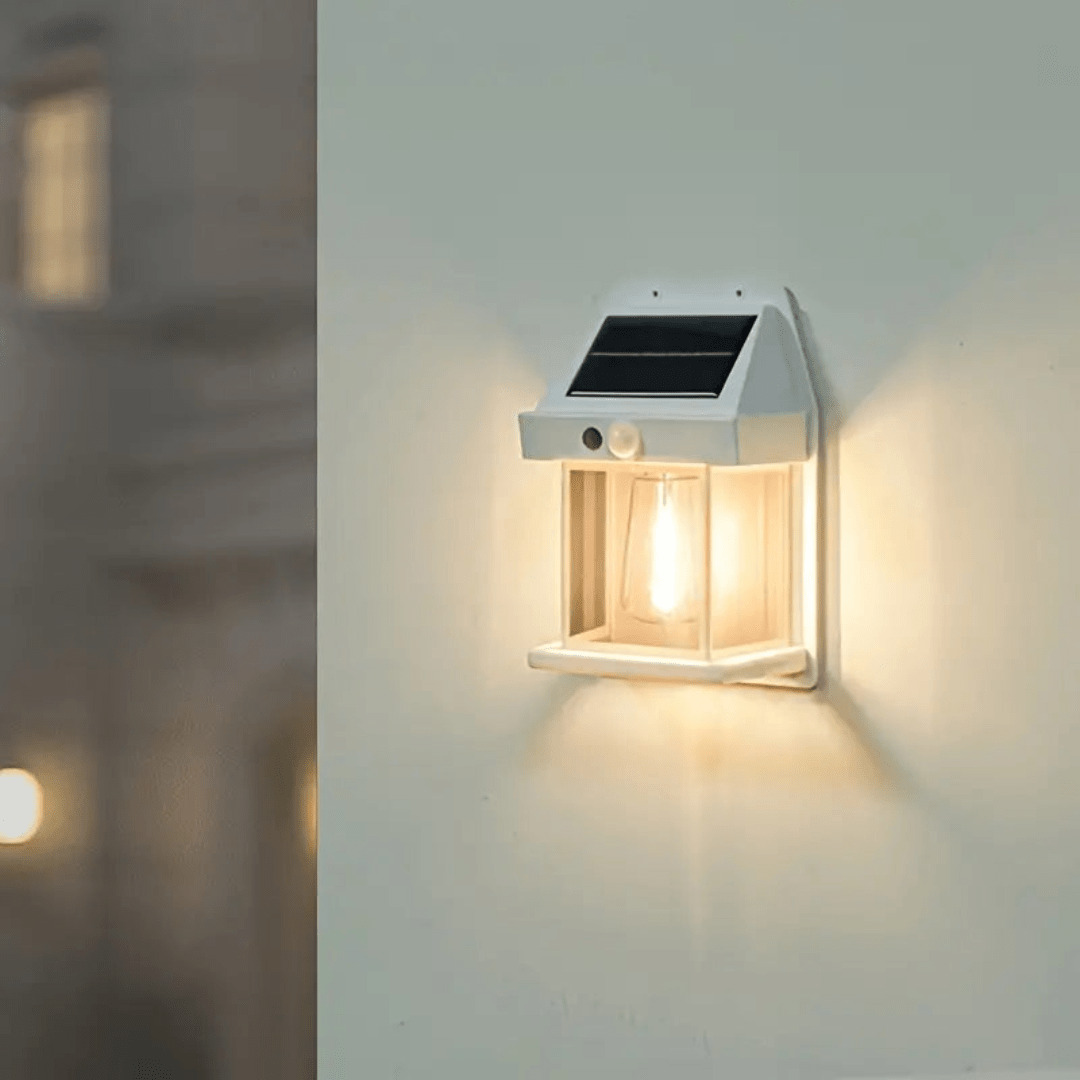 Vandtæt Solcellelampe med Bevægelsessensor til Udendørsbrug