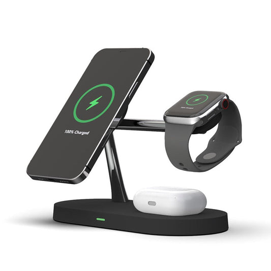 Flexibel trådlös laddningsstation med LED-ljus