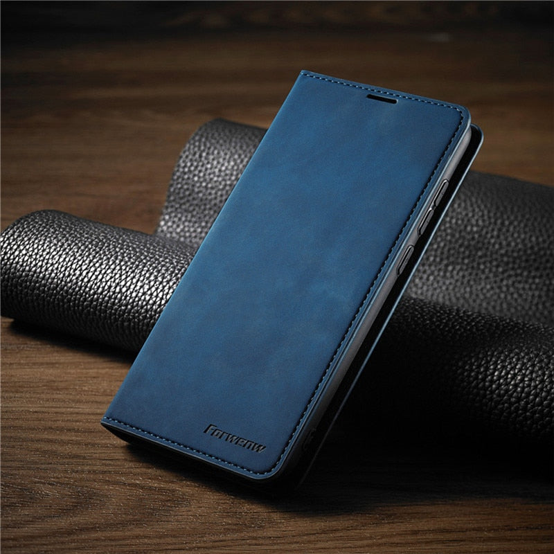 Elegant och hållbart magnetiskt läderfodral till Huawei