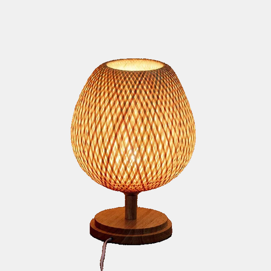 Naturlig Bamboe Bordlampe for Hygge i Dit Hjem