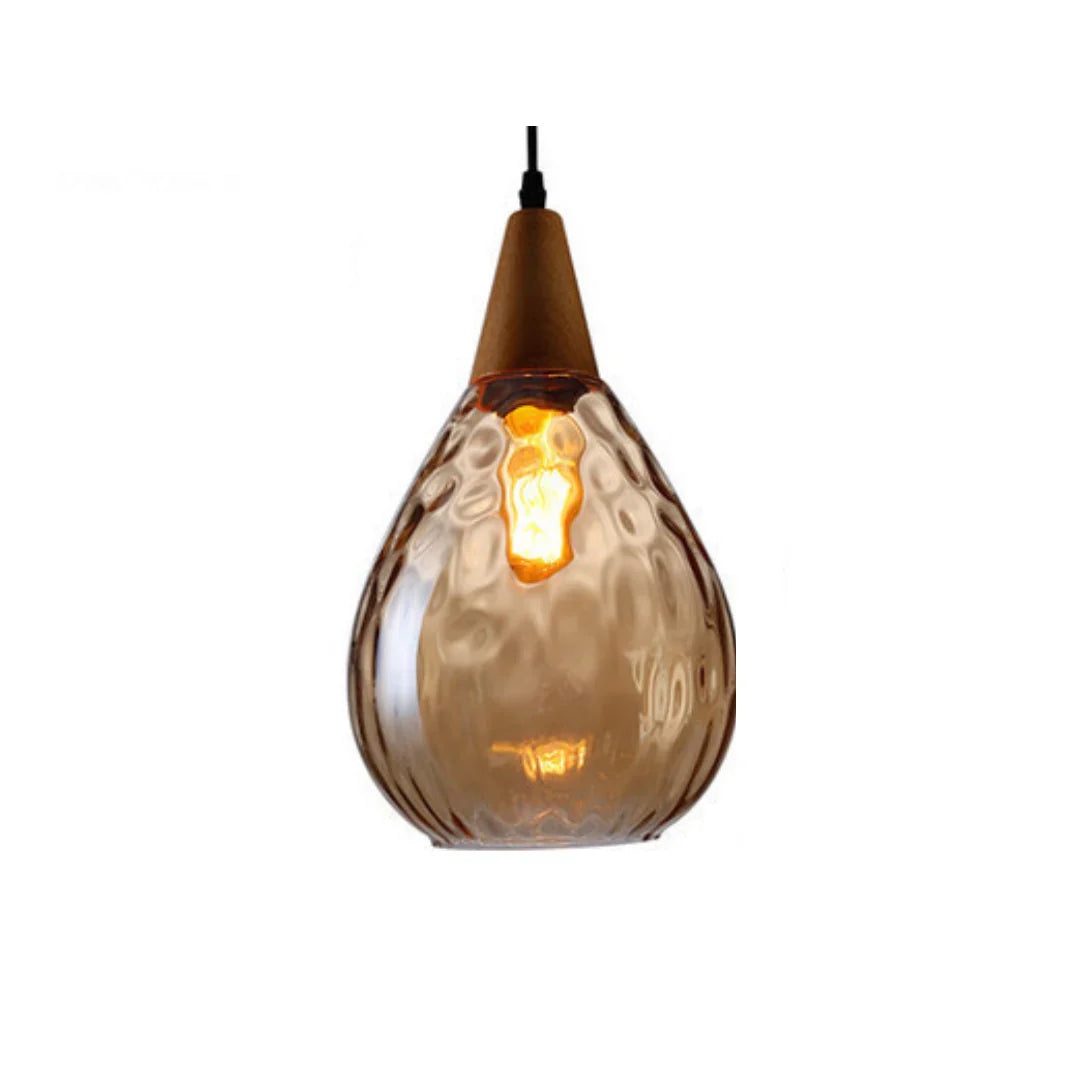 Vintage Pendellampe med Matteret Glas til Elegant Belysning