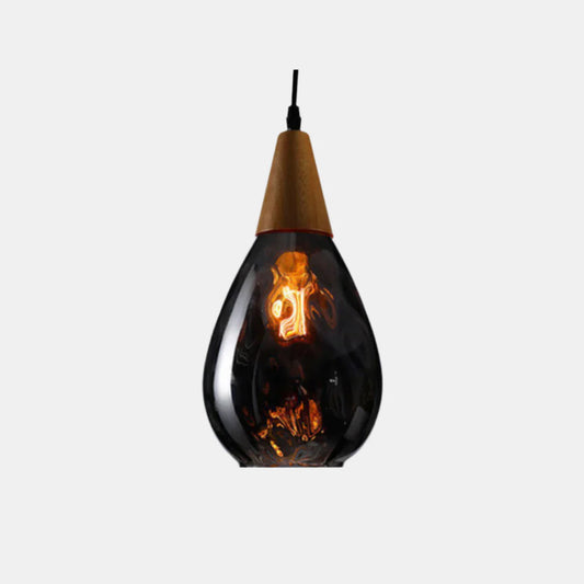 Vintage Pendellampe med Matteret Glas til Elegant Belysning