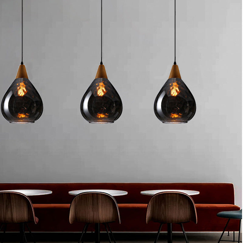 Vintage Pendellampe med Matteret Glas til Elegant Belysning