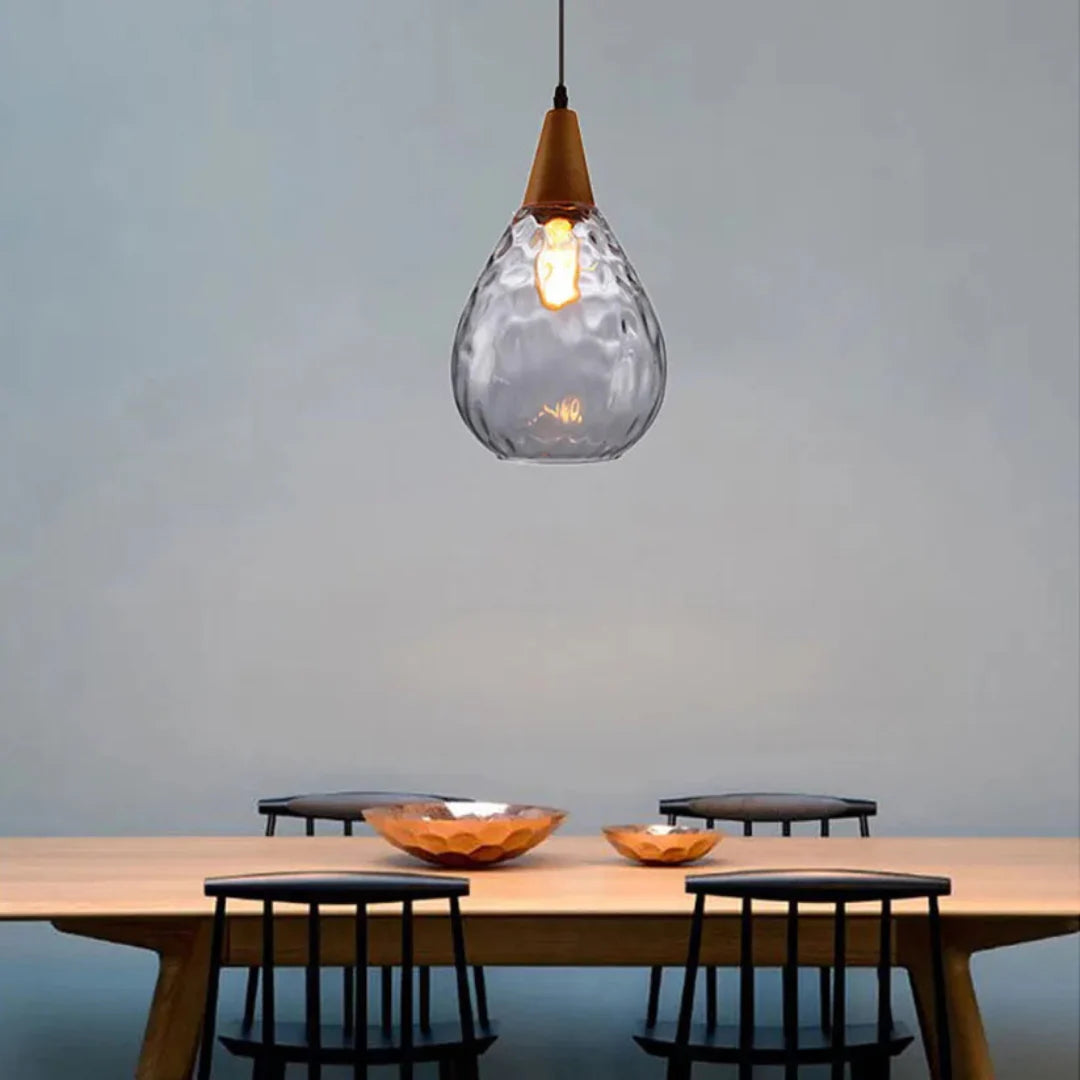 Vintage Pendellampe med Matteret Glas til Elegant Belysning