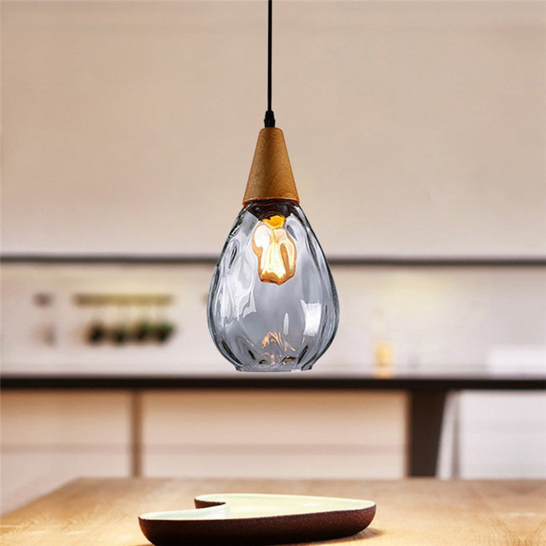 Vintage Pendellampe med Matteret Glas til Elegant Belysning