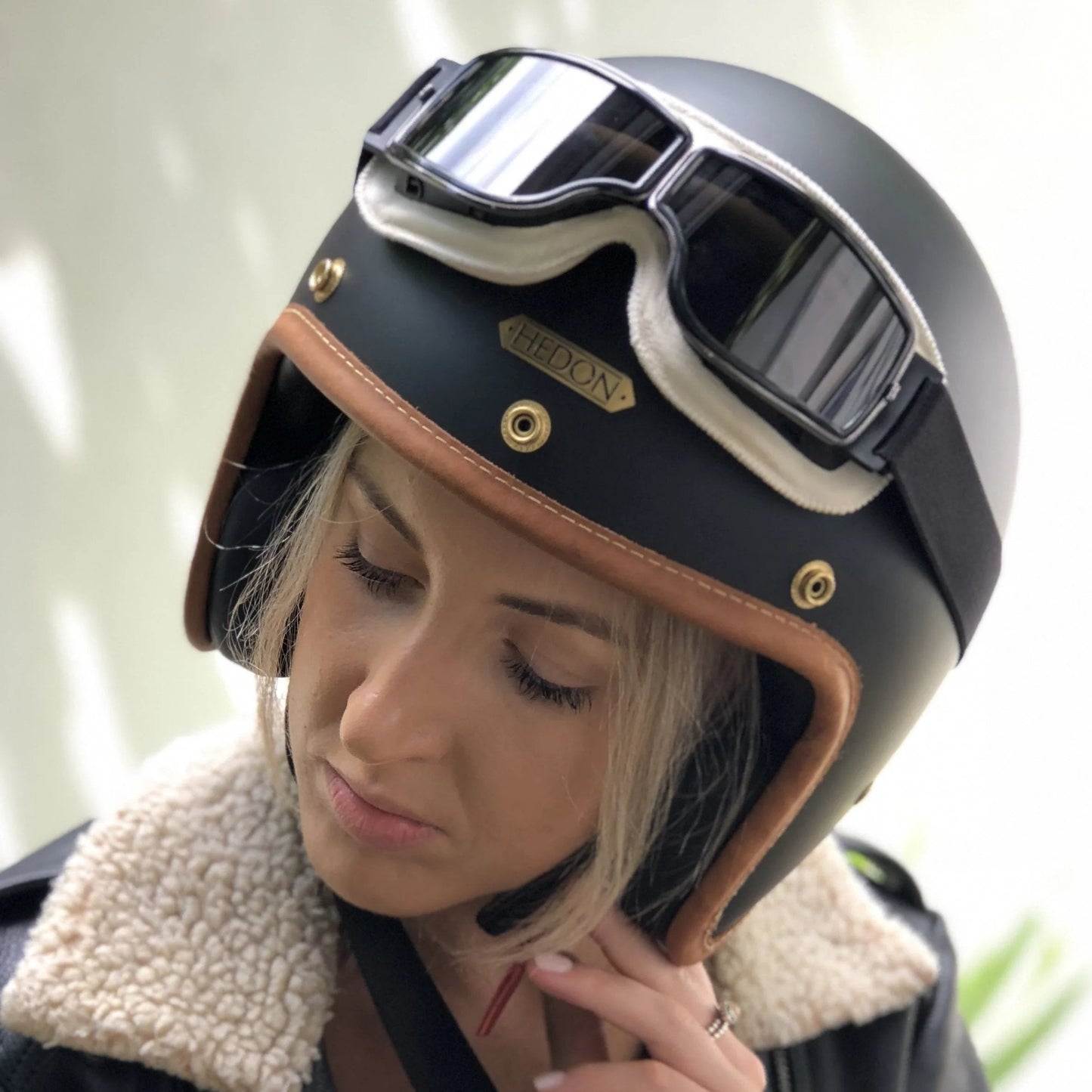 Vintage Motorcykelbriller med UV-Sikkerhed og Komfort