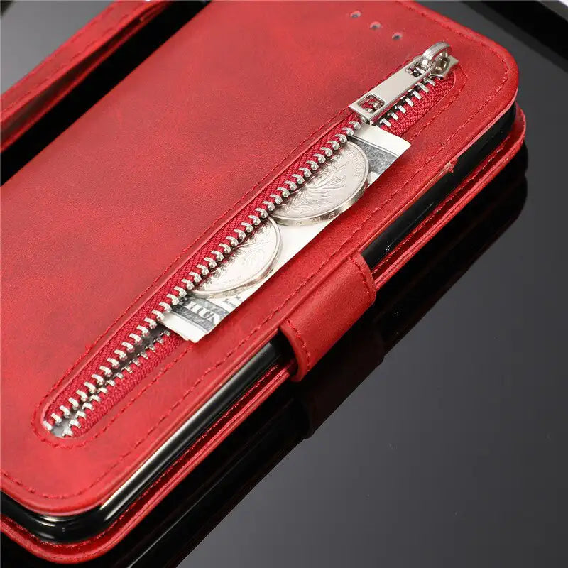 Elegant og Holdbar Smartphone Etui med Lynlås til Galaxy