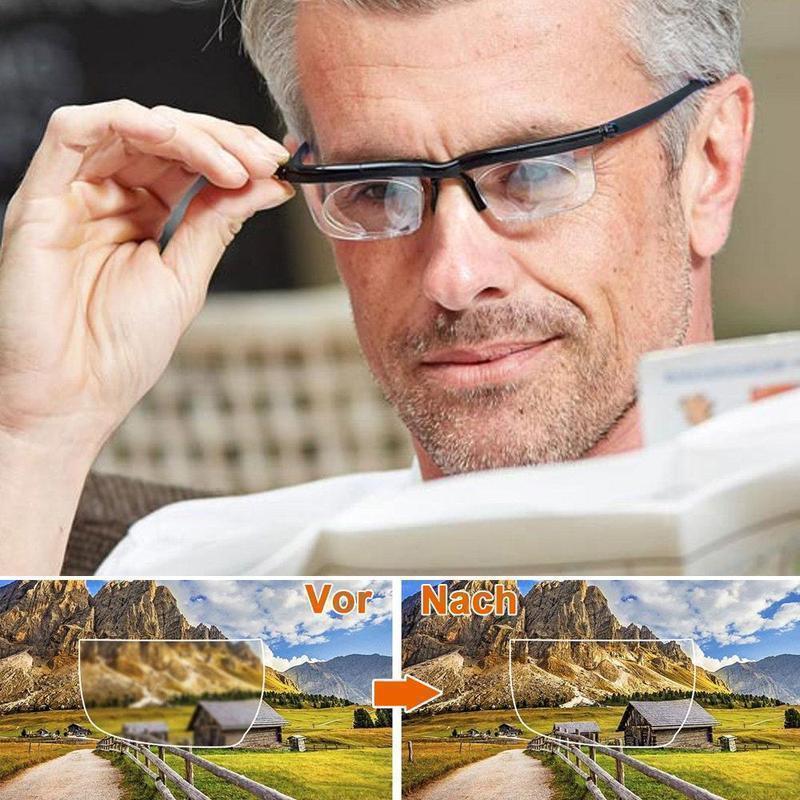 Justerbara läsglasögon med fokusstyrning – Skarp syn på alla avstånd