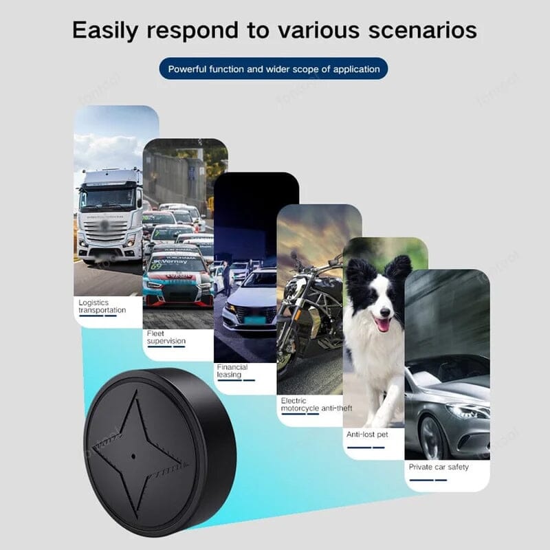 Magnetisk GPS Tracker för bil- och fordonsflottssäkerhet