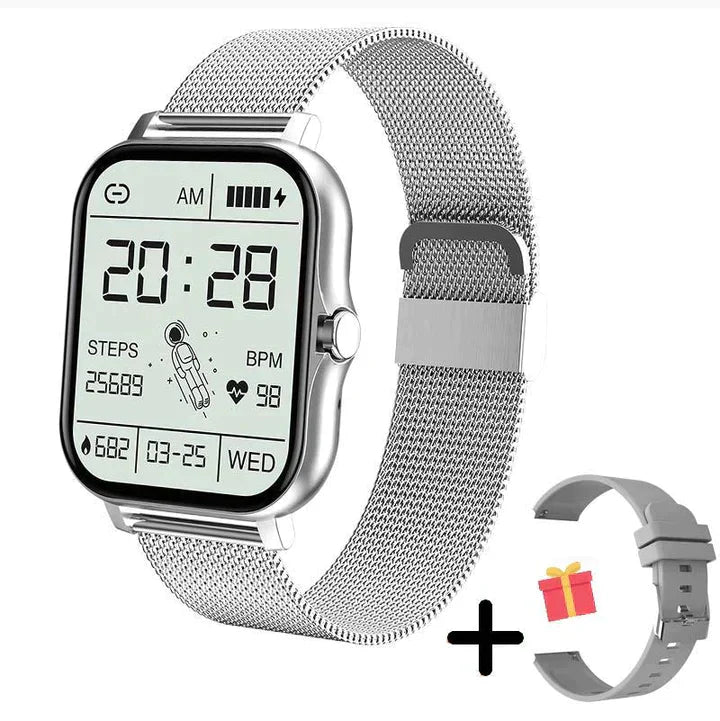 Stilfuldt Smartwatch med Sundhedsdata og Lang Batterilevetid