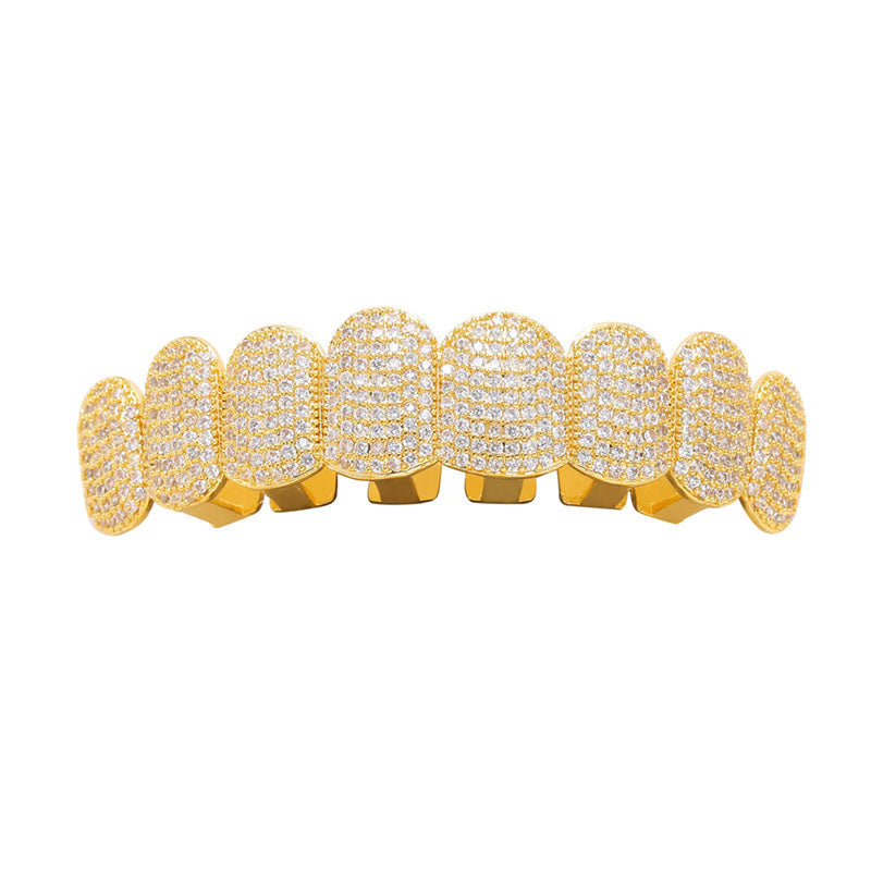 Glamorösa Grillz i Guld för Hip-Hop och Fester