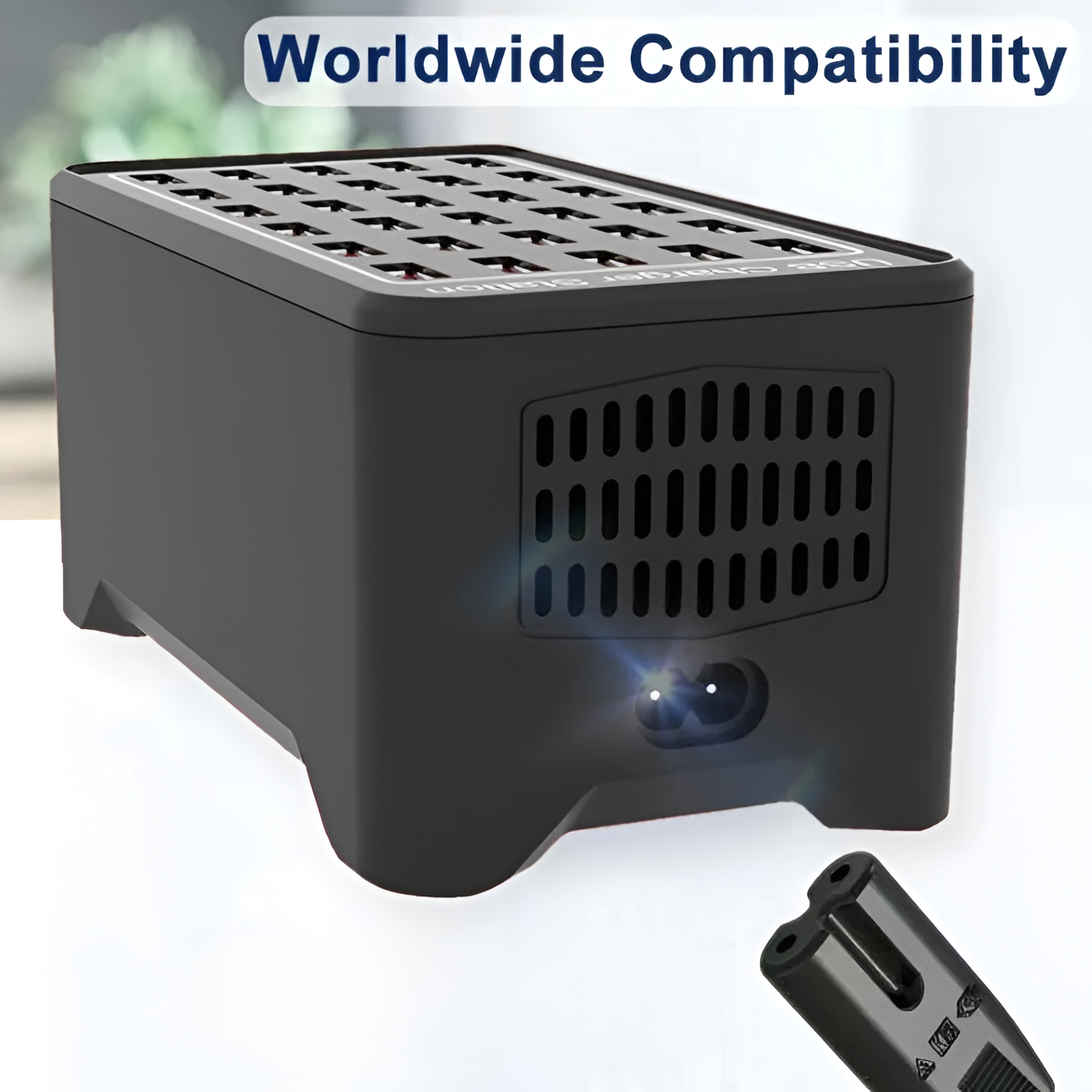 USB-laddstation 150W – effektiv laddning av 30 enheter