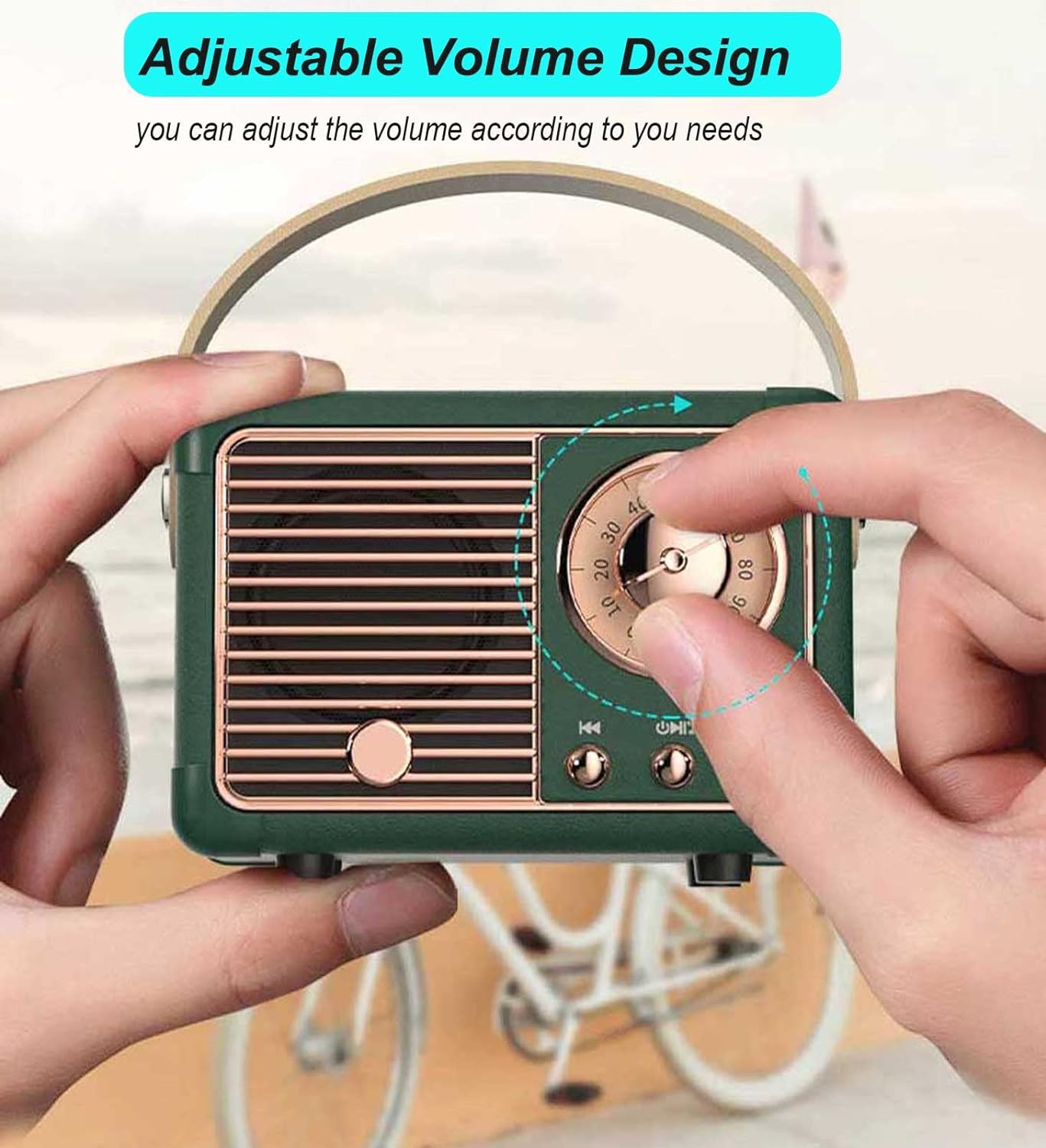 Retro Trådløs Højttaler med Krystalklar Lyd og Vintage Design