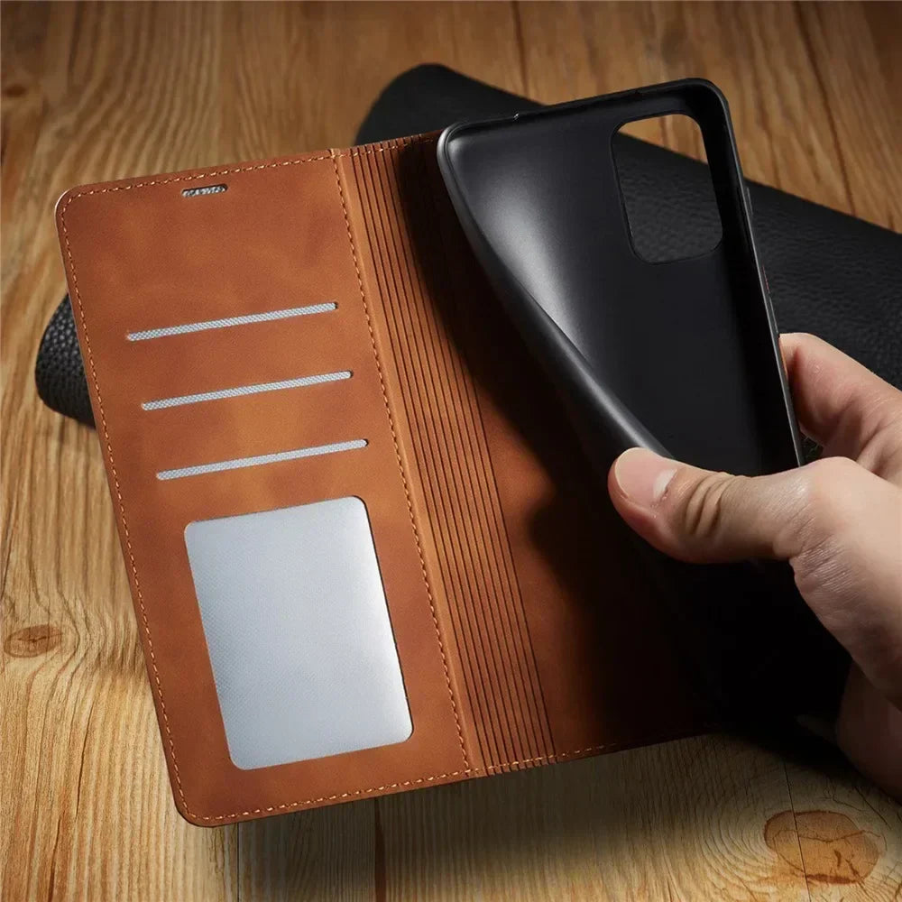 Magnetisk Læder Cover til Huawei - Stilfuld Beskyttelse