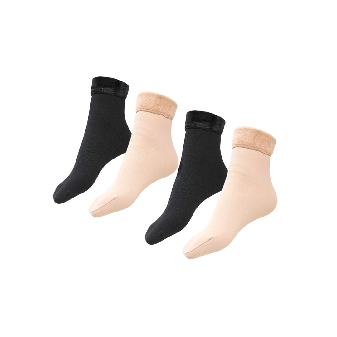 4-Pak Thermosokker - Unisex One Size - til varme fødder
