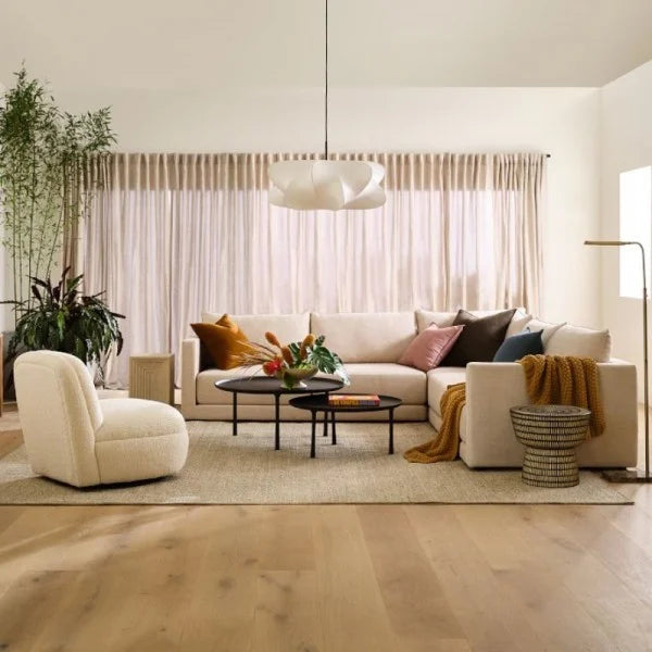 Organisk pendellampa med asymmetrisk design för mysig atmosfär