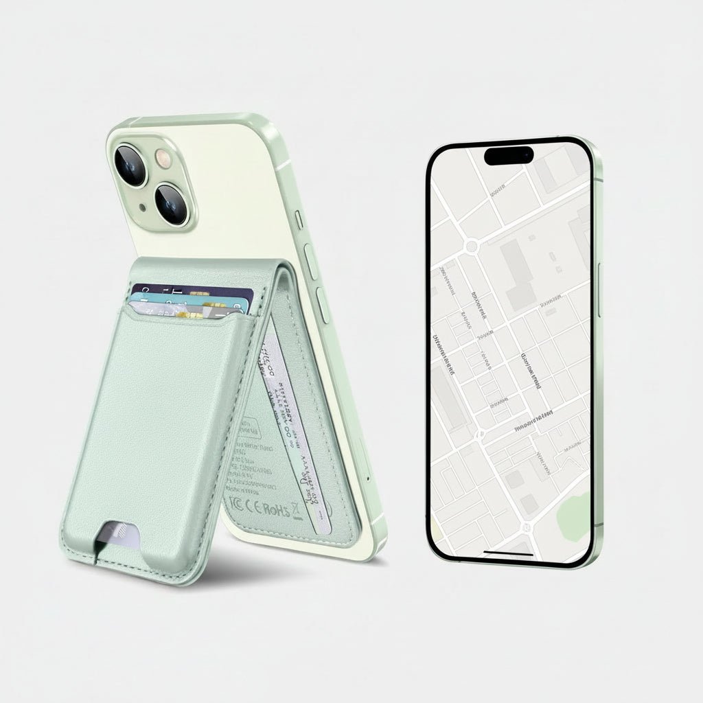 Magnetisk iPhone-plånbok med Hitta: Säker och praktisk