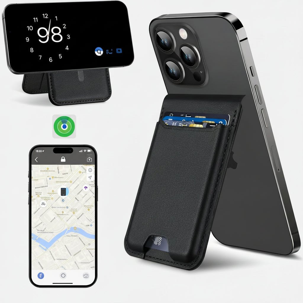 Magnetisk iPhone-plånbok med Hitta: Säker och praktisk