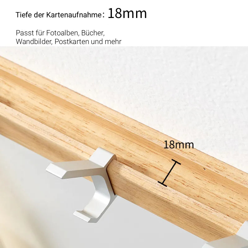 Pladsbesparende væggarderobe med justerbare kroge i skandinavisk stil