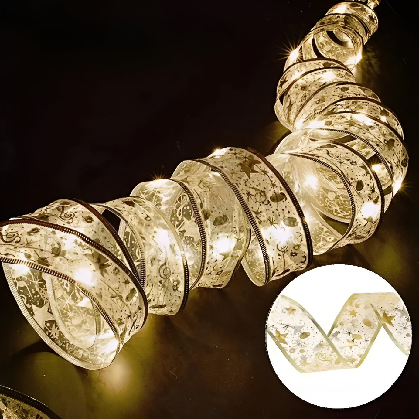 Juleguirlande med LED Lys - Skab Magisk Julehygge