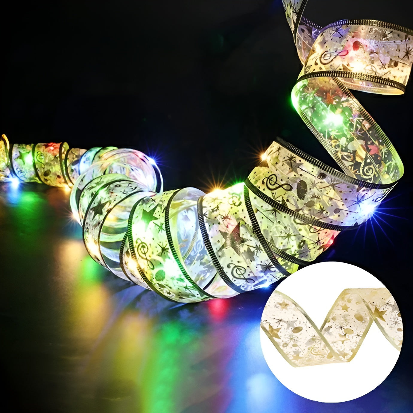 Juleguirlande med LED Lys - Skab Magisk Julehygge