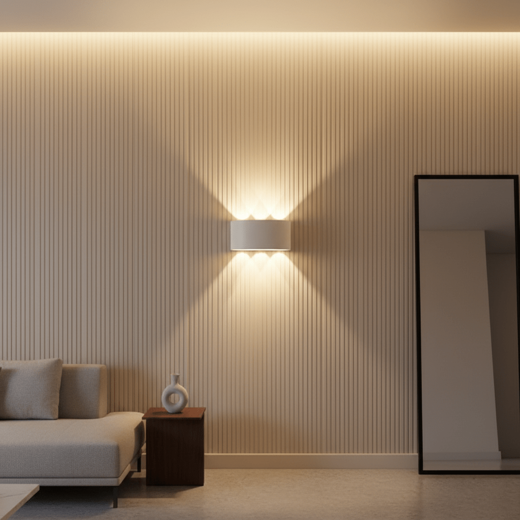 Moderne LED Udendørs Væglampe med Klar og Effektiv Belysning