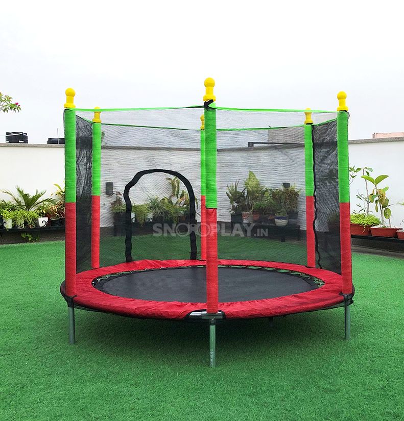 Säker Trampolin för Barn med Skyddsnät – HoppFest