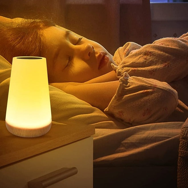 Berøringsstyret LED Natbordslampe med Justerbar Lysstyrke