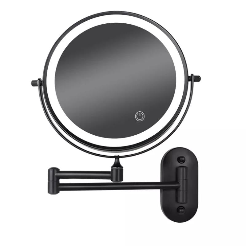 Genopladelig LED-makeup-spejl med præcis forstørrelse