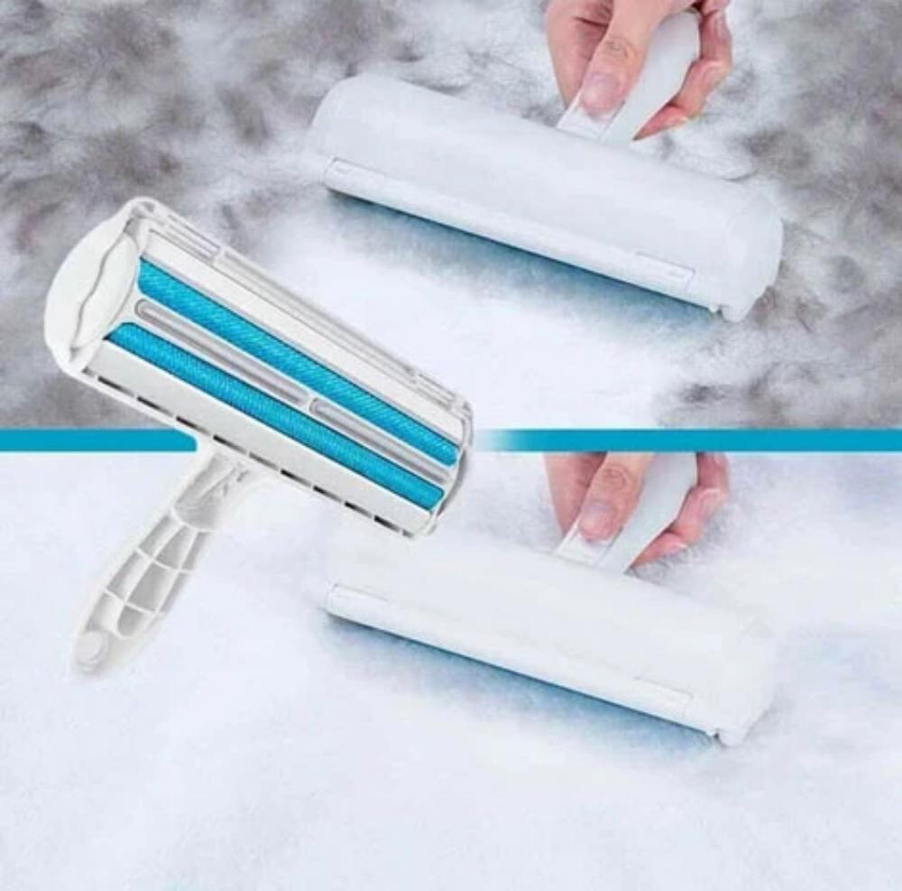2-vejs dyrehårfjerner med mikrofiber rulle - FurSweep