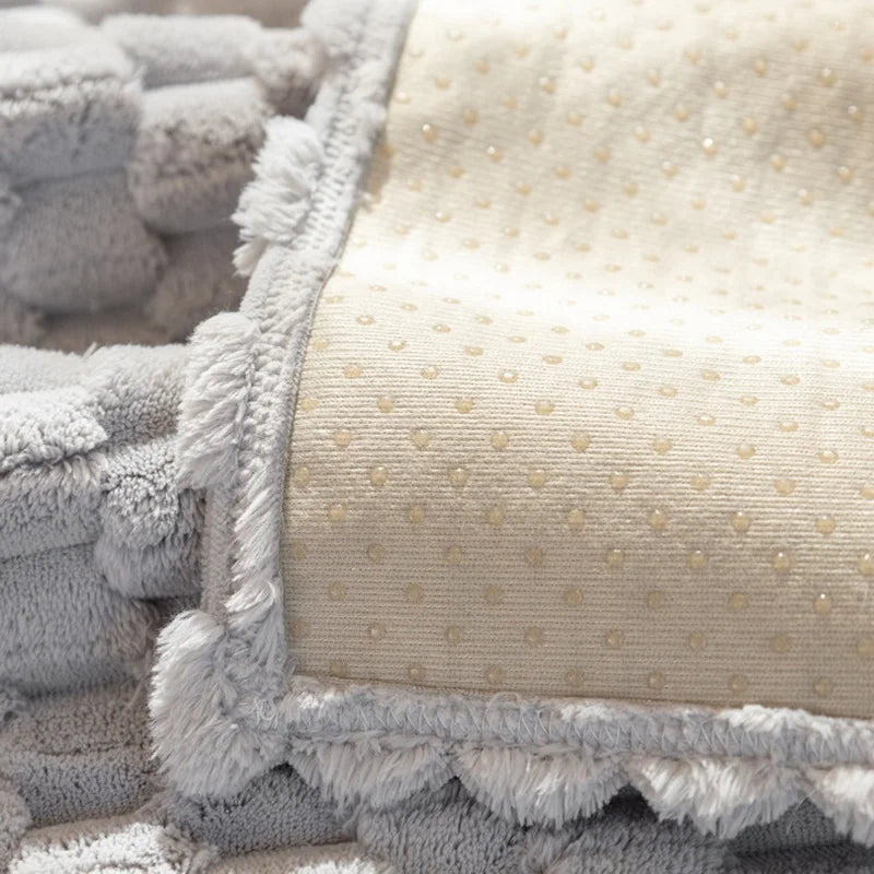 Vintervänligt Sofföverdrag i Mjuk, Halkfri Design