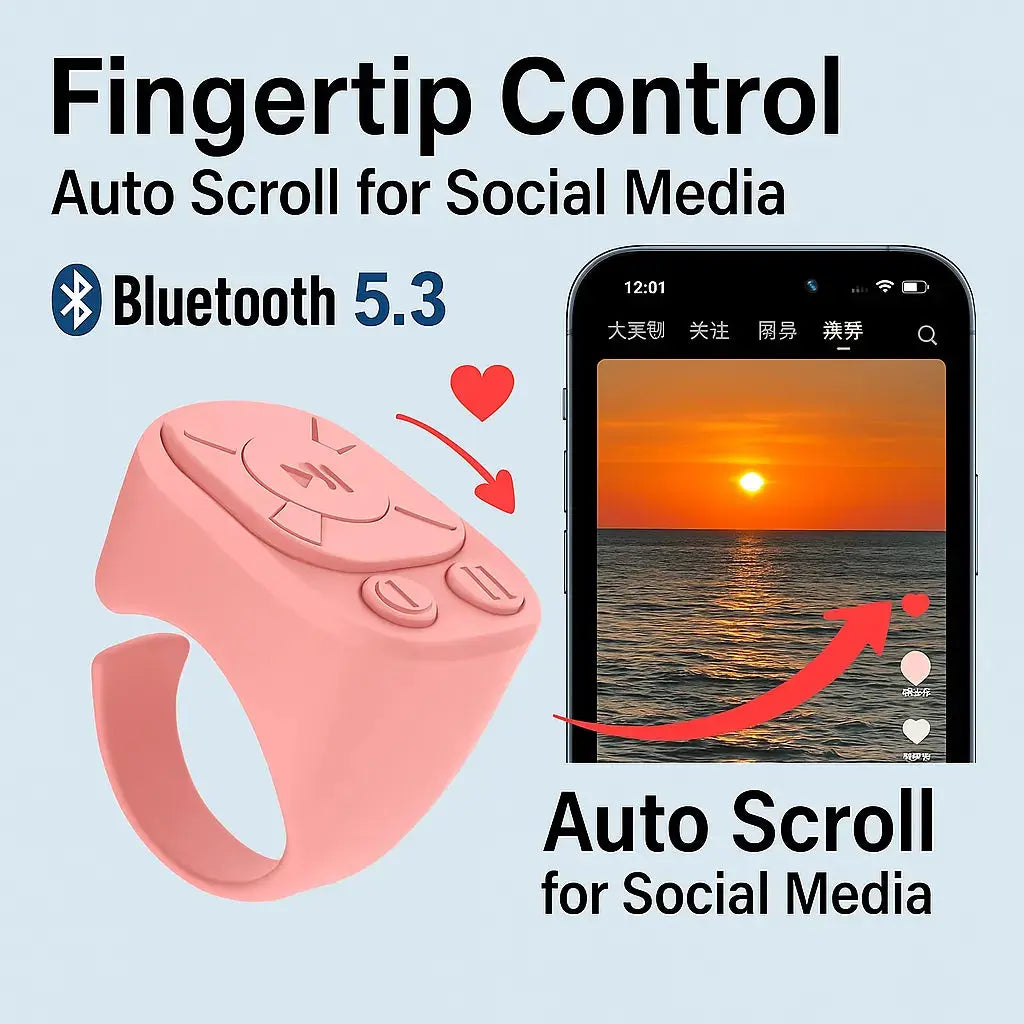 Bluetooth-fjernbetjening til kamera og scrolling