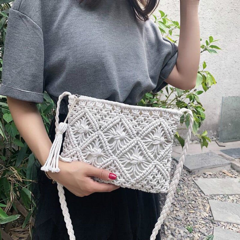 Håndtaske i vævet design fra Eindhoven – Elegant sommertaske til kvinder