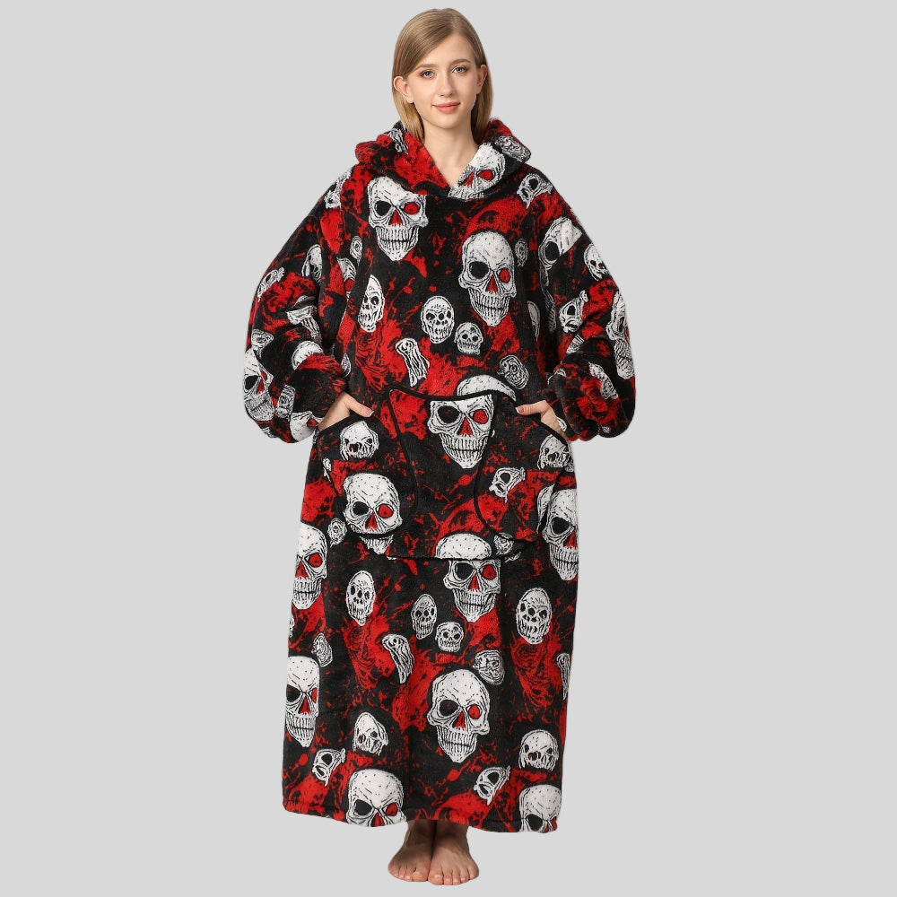 Bekväm Oversized Hoodie Filt för Damernas Juloutfit