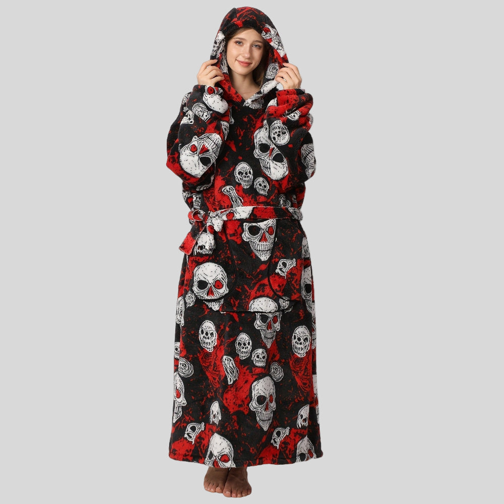 Bekväm Oversized Hoodie Filt för Damernas Juloutfit