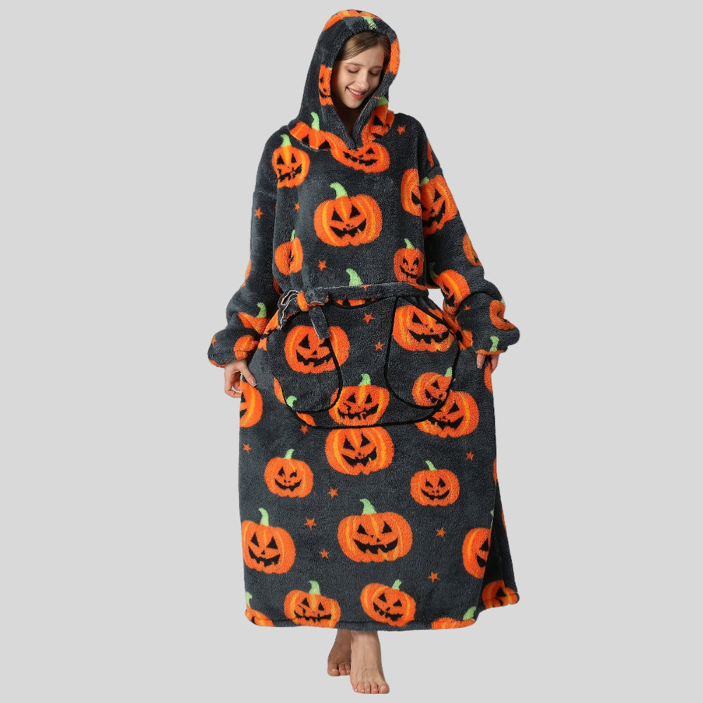 Bekväm Oversized Hoodie Filt för Damernas Juloutfit