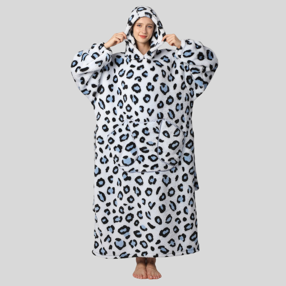 Bekväm Oversized Hoodie Filt för Damernas Juloutfit