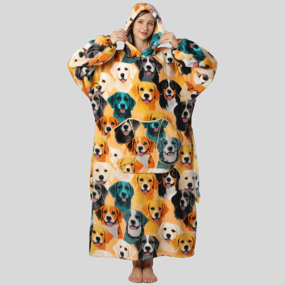 Bekväm Oversized Hoodie Filt för Damernas Juloutfit