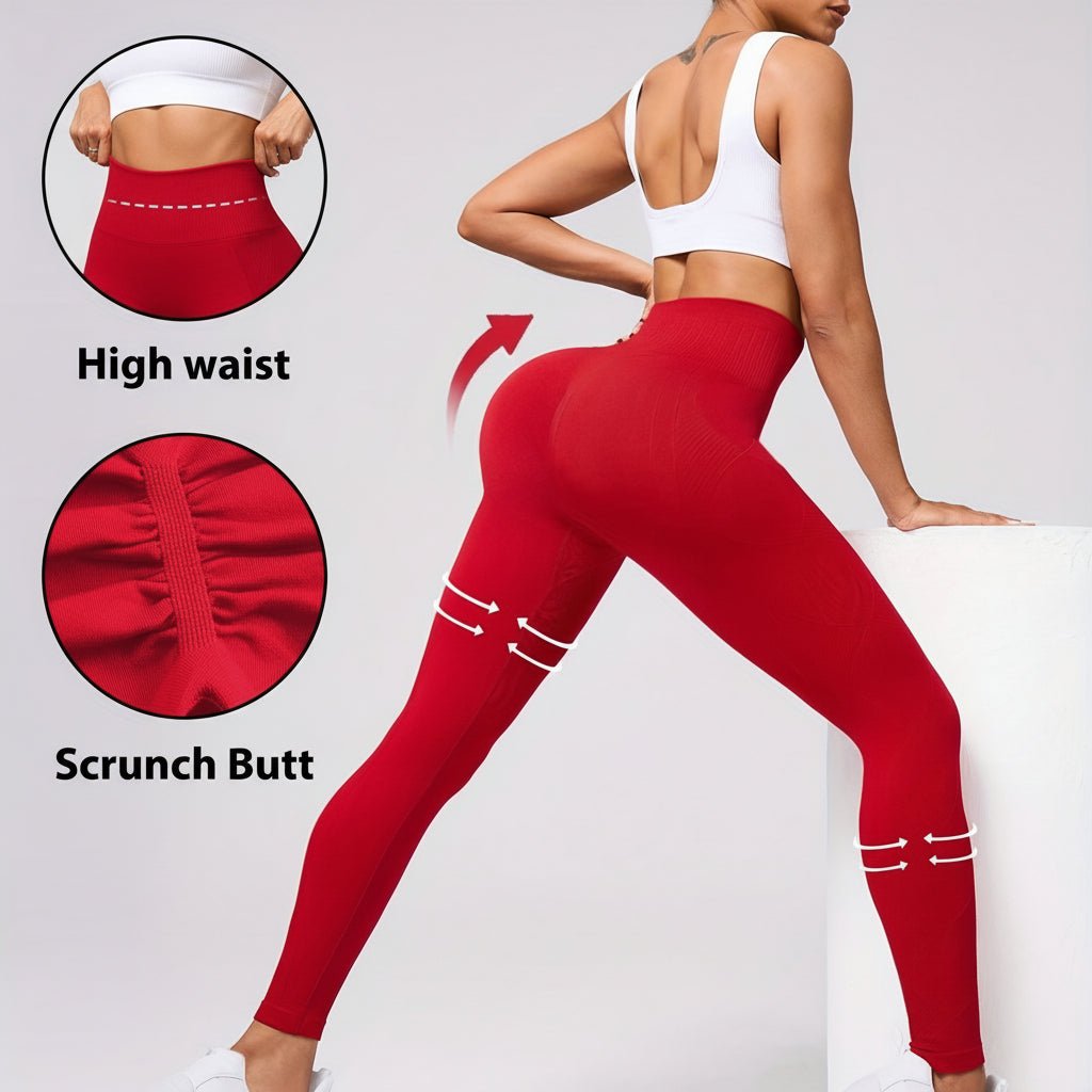 Högmidjade träningsleggings för yoga och löpning för kvinnor