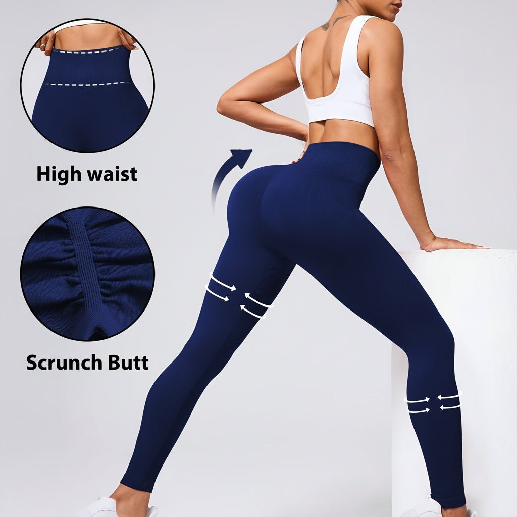 Högmidjade träningsleggings för yoga och löpning för kvinnor