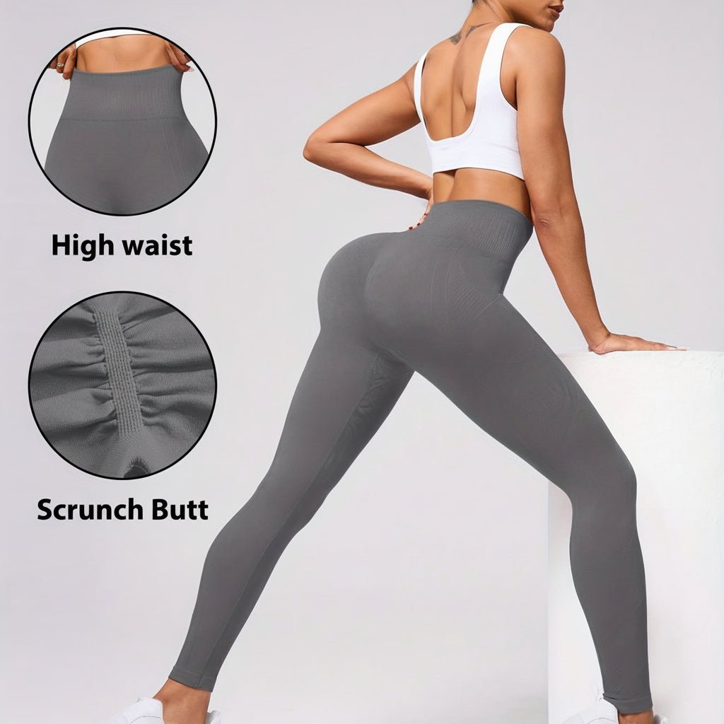 Högmidjade träningsleggings för yoga och löpning för kvinnor