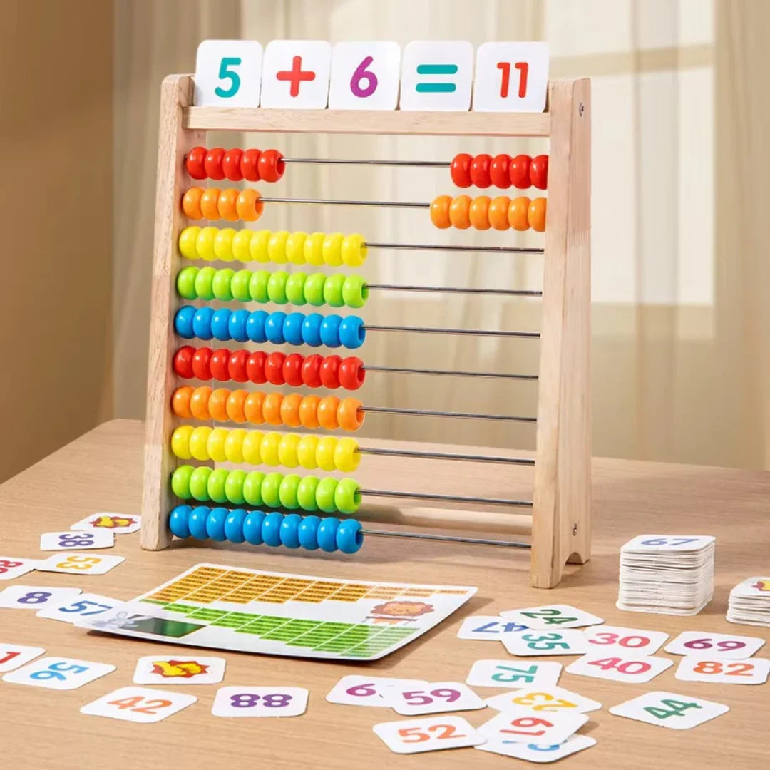 Klassisk Træ Abacus til Legende Læring og Motorik Udvikling
