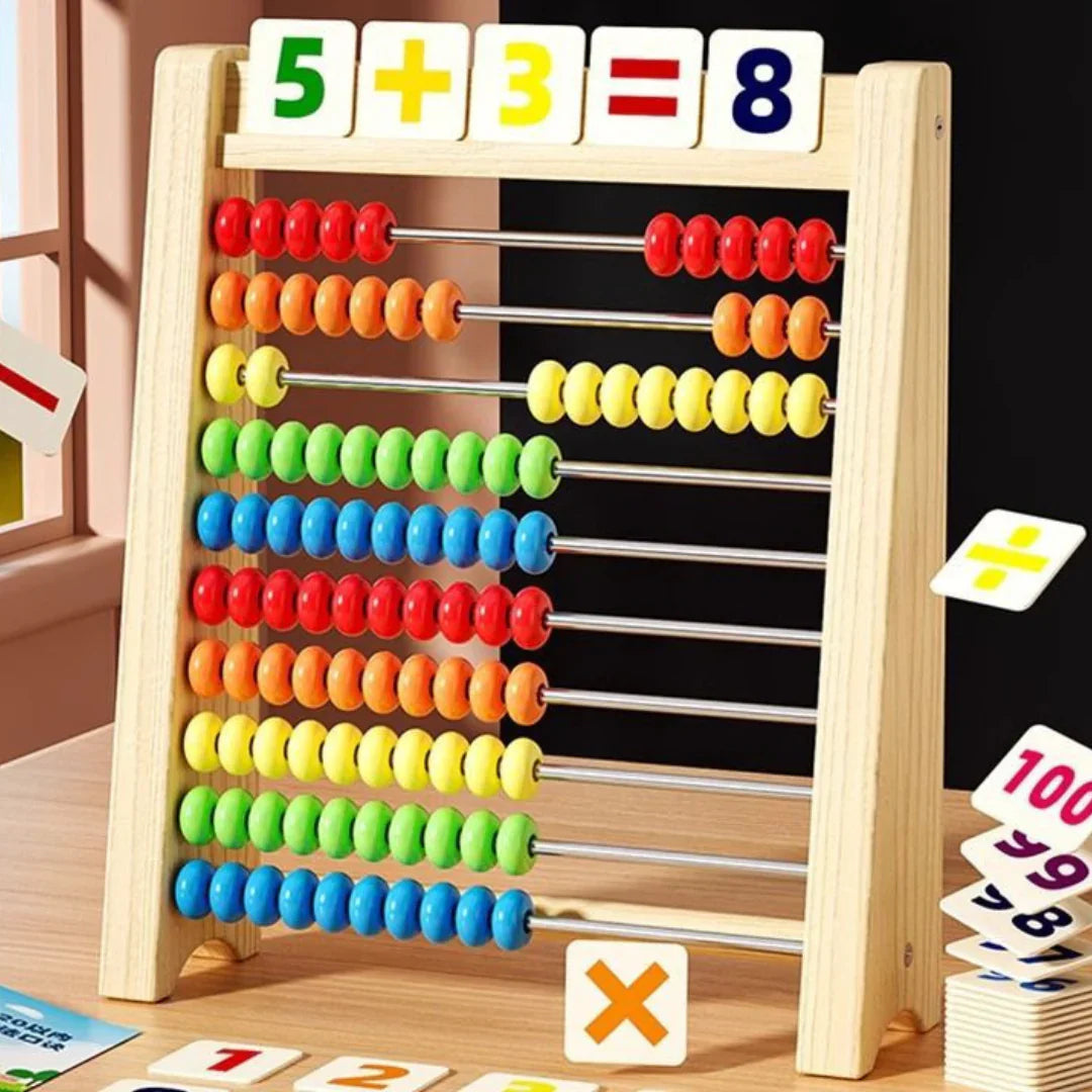 Klassisk Træ Abacus til Legende Læring og Motorik Udvikling