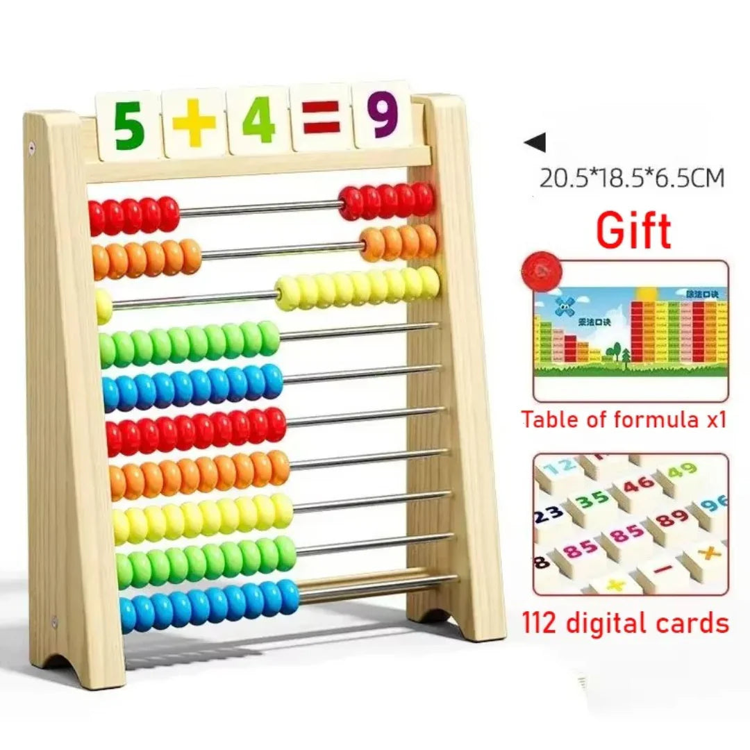 Klassisk Træ Abacus til Legende Læring og Motorik Udvikling