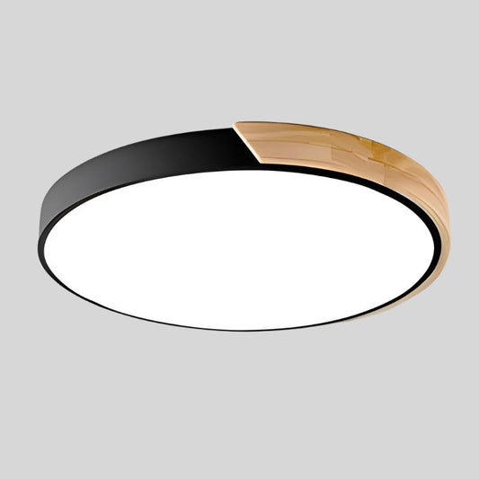 Moderne LED Loftslampe i Træ - Stilfuld og Pladsbesparende