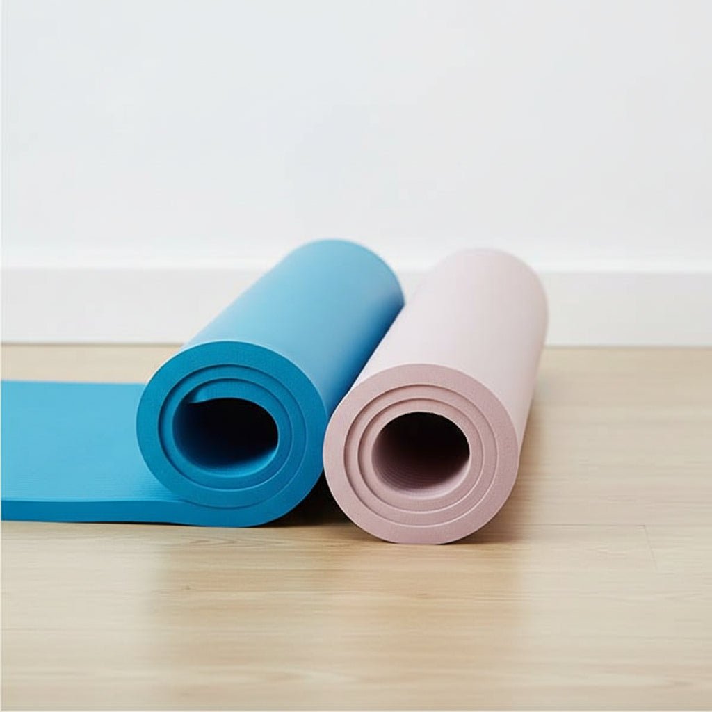 Extra tjock yogamatta med halkfri yta för hemmaträning